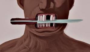 Faca nos dentes ? Sangue nos Olhos ?