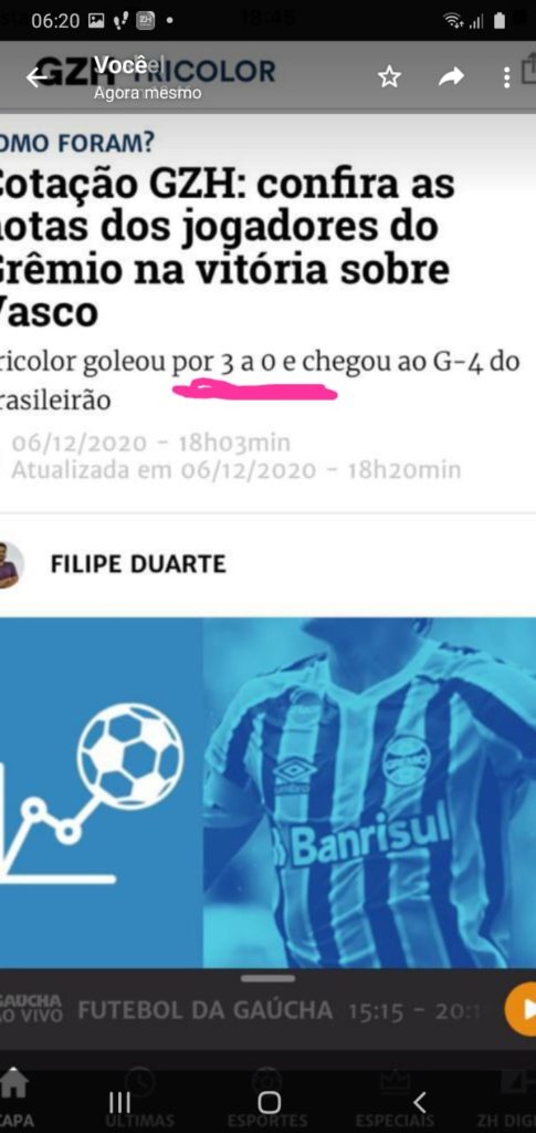 Cotação GZH: as notas dos jogadores da Seleção Brasileira no