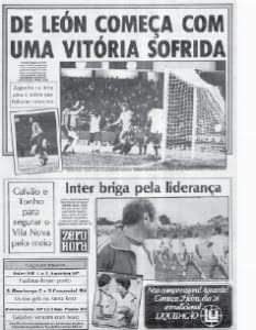 40 anos depois a dor da IVI na estréia de De Leon. (Retrospectiva do  brasileirão de 1.981). - Corneta do RW