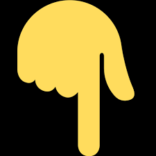 👇 Dorso Da Mão Com Dedo Indicador Apontando Para Baixo Emoji