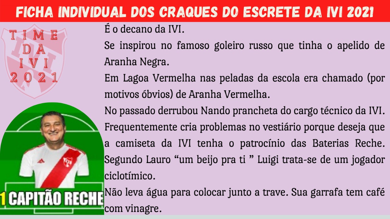 O delírio do Capitão Reche - Corneta do RW